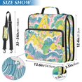 thumbnail image 2 of FORMRS Zipper Binder with Shoulder Strap 2-inch Ring 500 Sheet Capacity File Bag, Yellow Mountains, 2 of 5