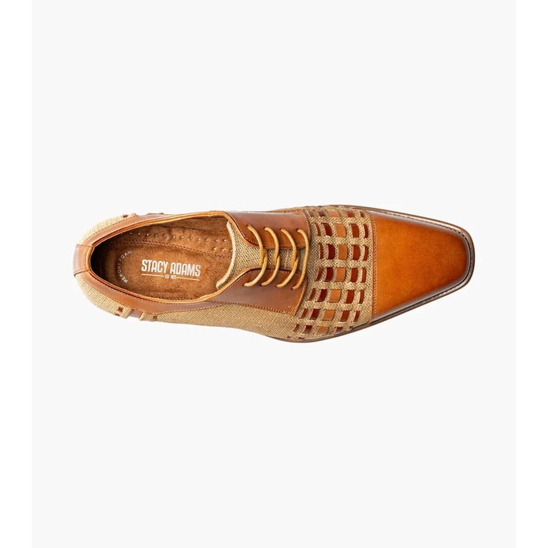 Stacy Adams Halstead Cap Toe Oxford Shoes Two Tone Tan Multi  display picture 3
