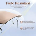 thumbnail image 6 of KING BIRD 3 Bow Boat Bimini Top Cover Boat Canopy Sun Shade Waterproof 1 Inch Stainless Aluminum Frame 46" Height with Rear Support Poles and Storage Boot （Beige,79"-84"）, 6 of 9