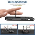 thumbnail image 5 of SaniMore for iPhone 14 Multi-Functional Case, 3-Layer Protection Magnetic Cover Support Car Mount & 360° Rotatable Metal Ring Kickstand Full Body Shockproof Protective Shell, Black, 5 of 10