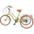 thumbnail image 2 of Tricicleta Urbana Centurfit R24 Canasta Trasera Amarillo 150kg Vintage, 2 of 6