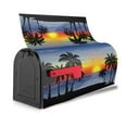 thumbnail image 4 of PHELIKA Blossom Floral Palm Trees at Sunset Magnetic Mailbox Covers Standard Size 25.5"H x 21"W, 4 of 8