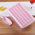 thumbnail image 3 of Molde de plástico para cubitos de hielo de cocina con tapa y cuchara, 3 of 6