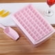 thumbnail image 3 of Molde de plástico para cubitos de hielo de cocina con tapa y cuchara, 3 of 6