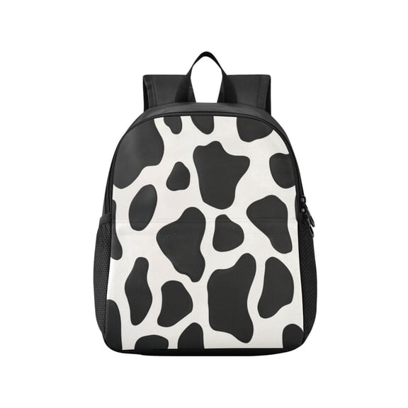 Toddler Backpack Simple Classic Cow Print Waterproof Lightweight Backpack Casual Mini Daypack for Daycare & Travel