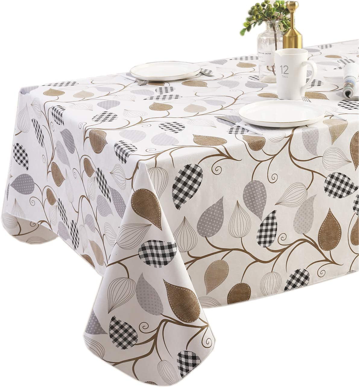 Ice Cream Fruits 300 x 140cm TheFabricTrade Wipe Clean PVC Tablecloth Vinyl Oilcloth Kitchen Table Cover Protector