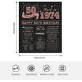 thumbnail image 6 of 50th Birthday Gifts for Her, 50th Birthday Gifts for Women Blanket 50"X60", 50 Year Old Gifts for Women, 50th Birthday Decorations Women, Fifty Birthday Gifts for Women, 50 Yr Old Birthday Gifts, 6 of 6