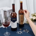 thumbnail image 3 of 4Pcs Brass & Alloy Rhinestone Wine Bottle Decoration for Party Bottle Decoration Silver 120mm, 3 of 6