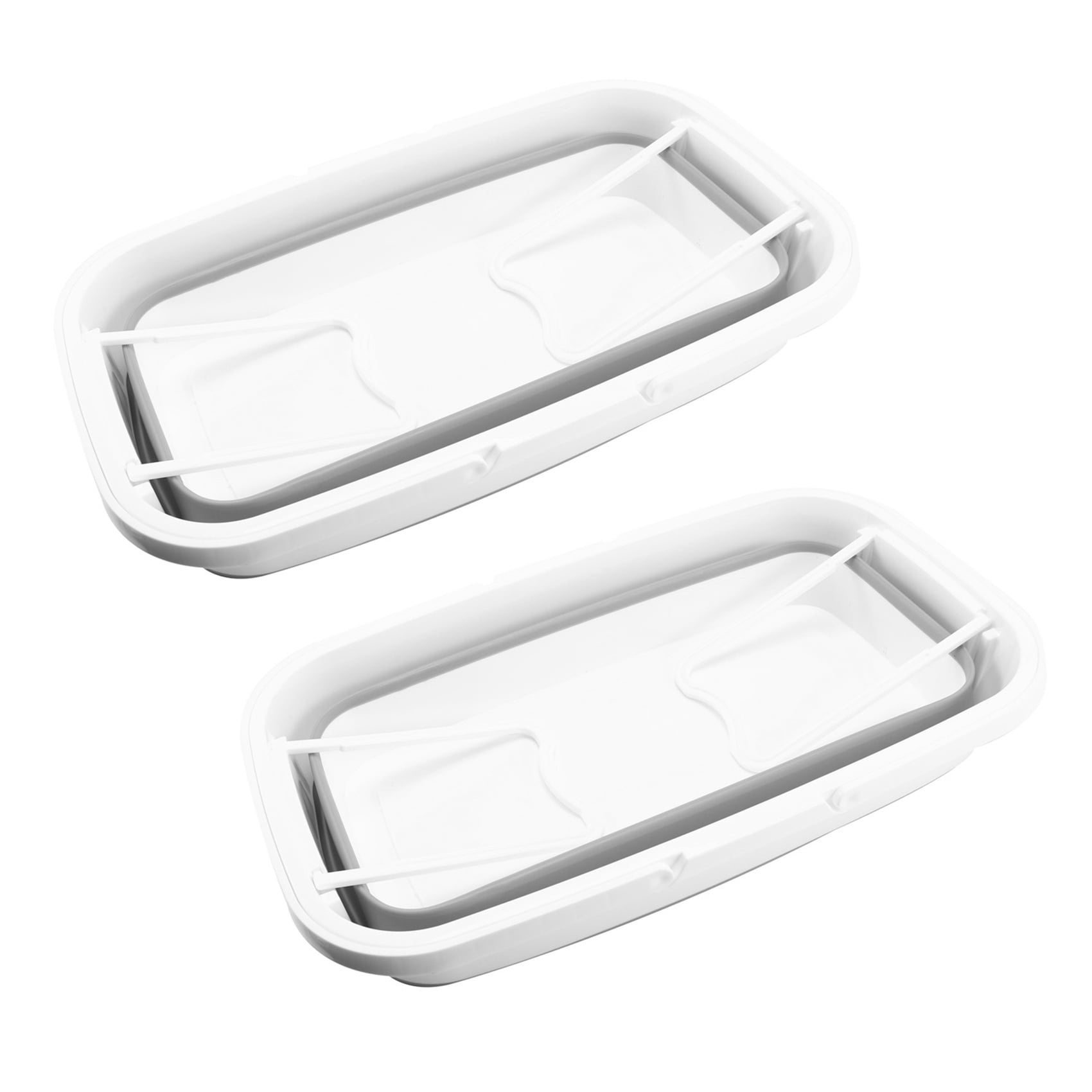 2X Foldable Mop Bucket Collapsible Portable Wash Basin Dishpan with