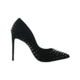 thumbnail image 3 of Steve Madden Womens Vala Studded Pointed Toe Dress Heels Black 6 Medium (B,M), 3 of 3