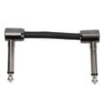 thumbnail image 2 of Guitar Patch Cable, 5cm Pedal Wire Dual Right Angle Plug Black Wide Application  for Guitars, 2 of 7