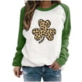 thumbnail image 1 of QIPOPIQ Chandails à Manches Longues pour Femmes T-Shirts de la Saint-Patrick T-Shirts de la Saint-Patrick pour Dames Shamrock T-Shirt Vert Chandail T-Shirts de la Saint-Patrick Col Rond T-Shirts de Fête T-Shirts Graphiques Aubaines, 1 of 4