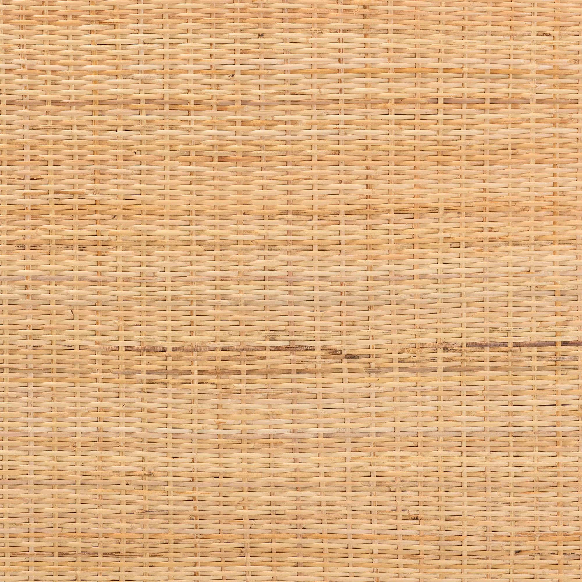 Baxton Studio Adelyn Modern Bohemian Natural Brown Rattan and Mahogany Wood Queen Size Headboard