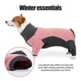 thumbnail image 3 of Mistaha Manteau Chaud en Molleton pour Chien avec Col Roulé et Quatre Pattes, Raccord Rose Gris, Taille g (YA002F031#), 3 of 6