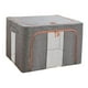 thumbnail image 3 of Bolsa organizadora para guardar ropa, contenedor de 66 l con ventana transparente y resistente al polvo. Gris, 3 of 7