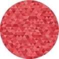 thumbnail image 1 of Ahgly Company Indoor Round Patterned Red Area Rugs, 4' Round, 1 of 6