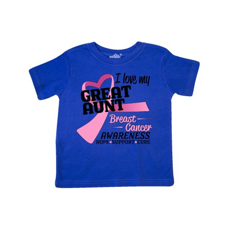 

Inktastic I Love my Great Aunt-Breast Cancer Awareness Gift Toddler Boy or Toddler Girl T-Shirt