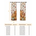 thumbnail image 6 of Fsddascl Burnt Orange Pumpkins Fall Blackout Curtains for Bedroom/Living Room, Thermal Insulated Kitchen Curtains, Thanksgiving Botanical Berry Rustic Grommet Darkening Window Treatment 42"x63"x2, 6 of 6