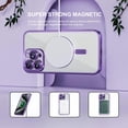 thumbnail image 2 of ShellTech Electroplated Case with Screen Protector for iPhone 16 Pro Max,Slim Soft Plating TPU Clear Case Compatible with MagSafe Full Camera Lens Protector Cover for iPhone 16 Pro Max,Purple, 2 of 5