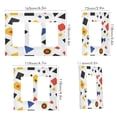 thumbnail image 2 of Yayeee Rocker Switch Wall Plate 1-Gang 4.6"x2.9" Home Decorative Outlet Cover, Black Simple Shapes, 2 of 6