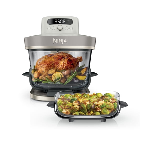 Ninja Crispi Pro 6-in-1 Glass Countertop Air Fryer, White