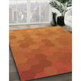 thumbnail image 2 of Ahgly Company Indoor Rectangle Patterned Neon Orange Area Rugs, 3' x 5', 2 of 6