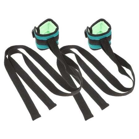 

NUOLUX 2pcs Bed Restraint Fixation Straps Wrist Anklet Fixing Straps Medical Supplies (Dark Green)