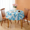 thumbnail image 3 of Round Tablecloth 60 Inch Table Cover Daisy Floral Wrinkle Free Dining Kitchen, 3 of 5