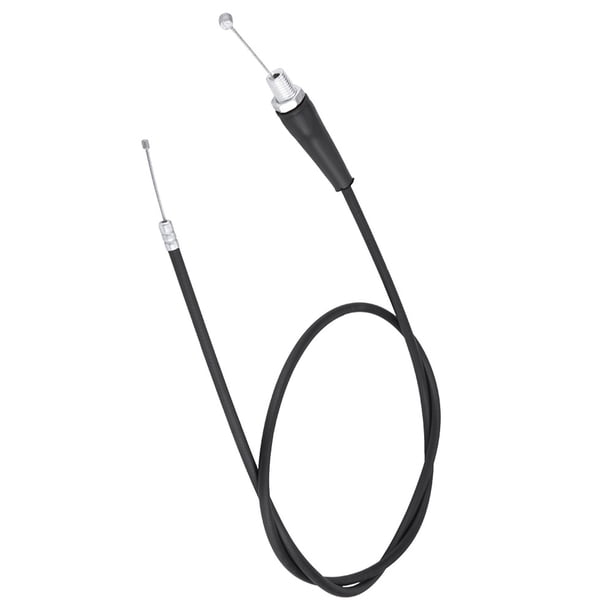 Cable del acelerador de la motocicleta, 110 cm Cabeza recta Cable del aceite del acelerador de la motocicleta Línea del cable del aceite del agarre para Pit Dirt Motor Trail Bike Motocross(Negro)