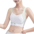 thumbnail image 6 of Hduncf Girls Sports Bra Elasticity Strap Seamless Bralettes Padded Wireless No Show Full Coverage Comfort Breathable Underwear Green 11-12Years, 6 of 7