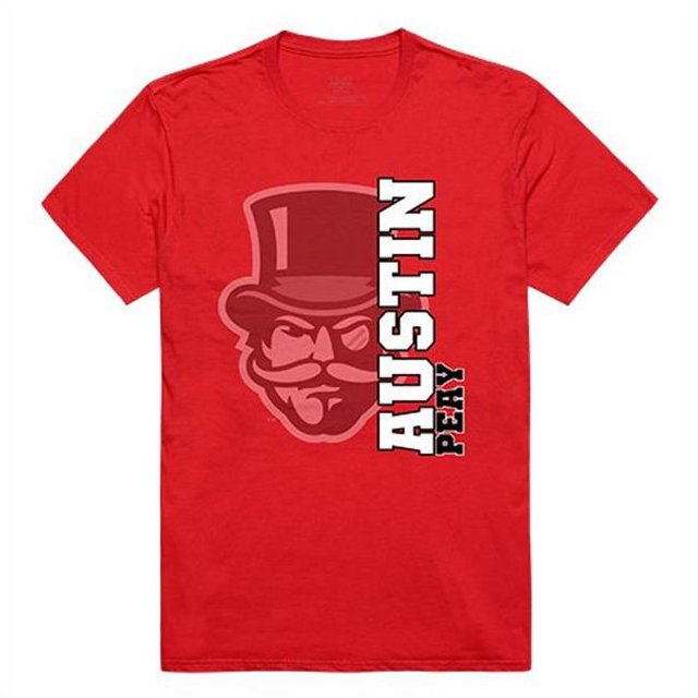 W Republic Apparel 515-105-R58-03 Austin Peay State University Ghost Tee, Red - Large