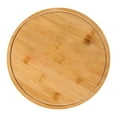 thumbnail image 5 of 23cm Round Cutting Board 1 Heat-Resistant Charcuterie Tray - With Juice Groove Sustainable Natural Bamboo Grazing Board For Fruit Cheese And Meat, 5 of 8