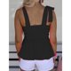 thumbnail image 4 of Top Con Tirantes Para El Hombro,Top Con Tirantes Para El Hombro, Camiseta Sin Mangas Con Tirantes Para El Hombro Y Lazo Con Volantes, Top De Verano Para Mujer, Rendimiento Probado, 4 of 7