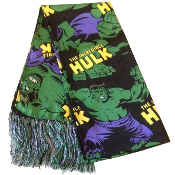 Incredible Hulk Scarf - Adult Size Soft Avengers Clothing Accessory Gift