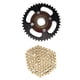 thumbnail image 5 of Piñón de cadena kit de cadena de piñón de acero resistente a la corrosión Larga vida útil para modificar karts para vehículos todo terreno ANGGREK Otros, 5 of 8