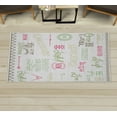 thumbnail image 1 of Adventure Decorative Rug, Various Words on Happiness and Self Value Uplifting Phrases Being Who You Are, Quality Carpet for Bedroom Dorm and Living Room, 6 Sizes, Pale Olive, by Ambesonne, 1 of 1
