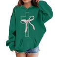 thumbnail image 4 of XEGLSBU Hoodies for Girls 14-16 Boys Girls And Toddlers' Pullover Hoodie Sweatshirts a-Dark Green Size 6-7 Years, 4 of 4