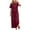 00 # Wine, variant on REORIAFEE Plus Size Outfits for Women Summer Cute Summer Outfits Fashion Women Summer Round Neck Casual Short Sleeve Top + Pant Set Wine M