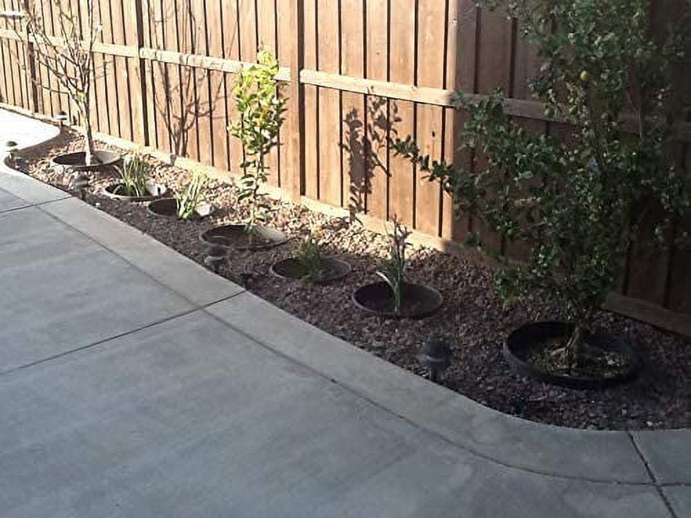 6 Pack of 16 inch WaterRounds Planting Rings for Edging and Watering Plants and Vegetables