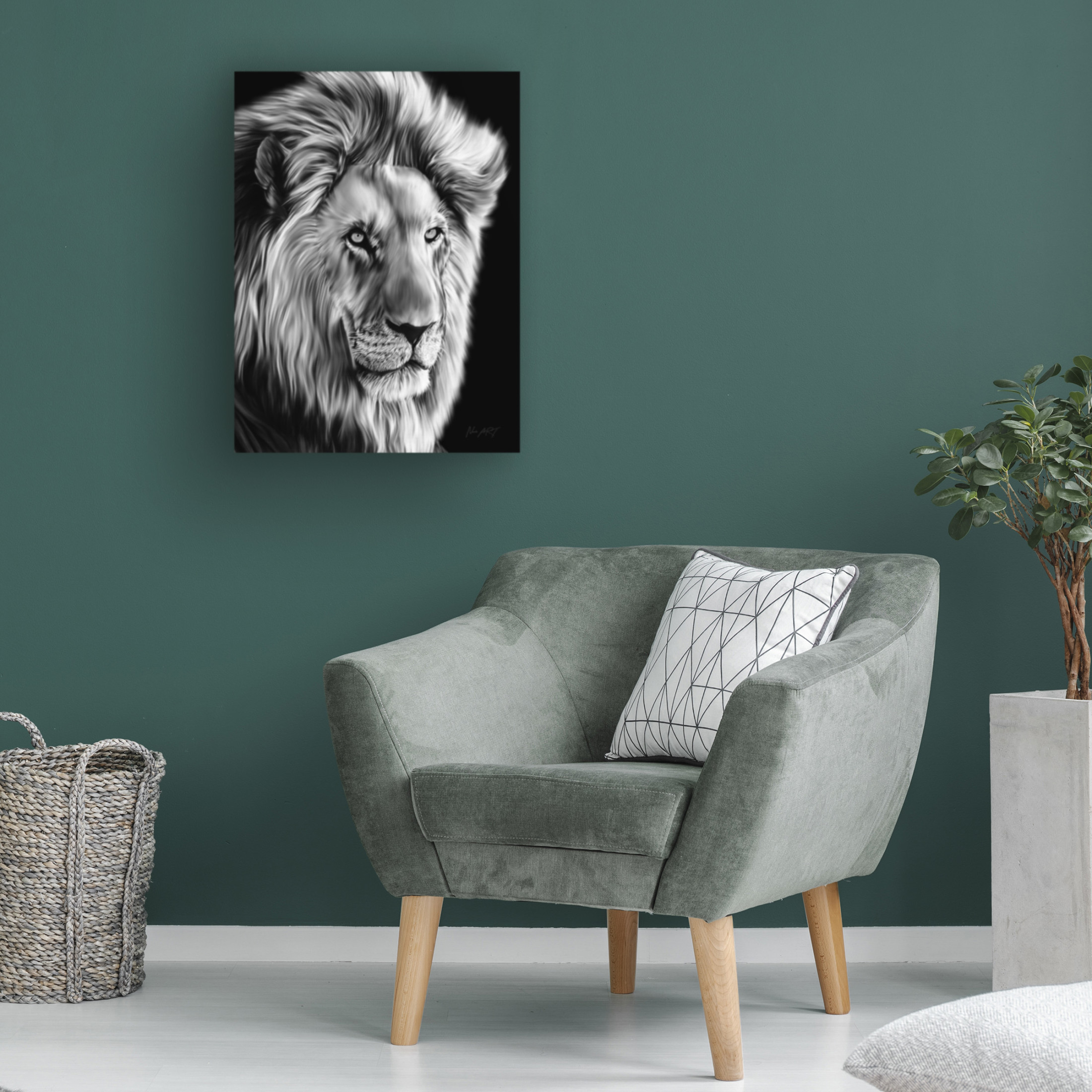 Trademark Fine Art Lord Amihere Leo II Canvas Wall Art