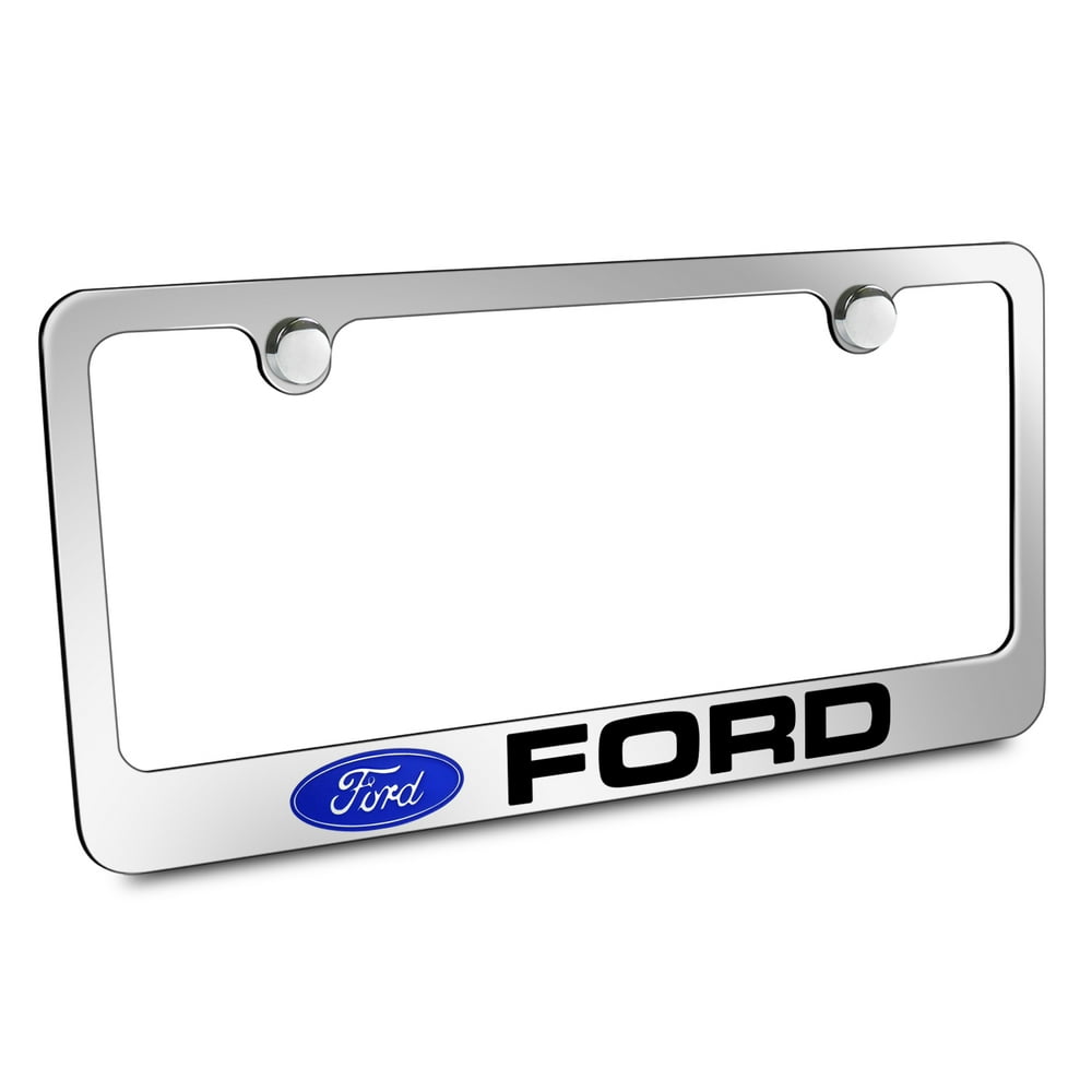 Ford Chrome Metal License Plate Frame - Walmart.com - Walmart.com