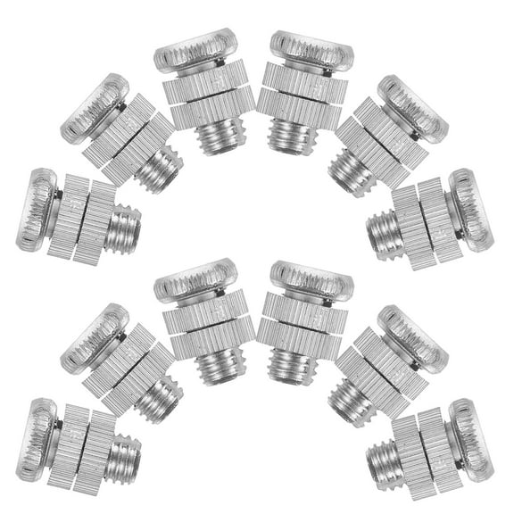 Worgeous 12PCS High Tensile Connectors Aluminium Alloy Wire Connectors Split Bolt Connectors Fencing Supplies Electric Fence Wire Connection Clamps for Agricultural and Garden Use