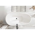 thumbnail image 4 of Elegant Kitchen & Bath BT30259GW-MBK 59 in. Bathtub, Glossy White with Matte Black Trim, 4 of 8
