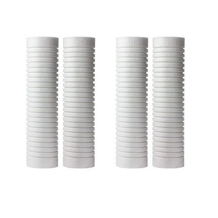 CFS Grooved Water Filter Cartridges Compatible with AP110-NP Models Remove Bad Taste & Odor Whole House Replacement Water Filter Cartridge 5 Micron White 4 Pack