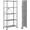 Grey, variant on 3-Tier Foldable Storage Shelves with Wheels, Heavy Duty Metal Rack Organizer for Garage, Kitchen, Basement, Pantry, Black