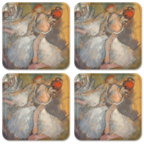Vinyl Drink Coasters - Set of 4 - Degas: Ballet Dancers
