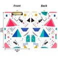 thumbnail image 5 of FORMRS Acrylic Clipboard with Low Profile Clip Standard A4 Letter Size, 12.5" x 9", Green Retro Triangles, 5 of 8