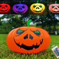 thumbnail image 2 of Halloween Inflatable Eyeball Pumpkin Outdoor Yard Party Prop Holiday Decoration with Remote Control for, 2 of 4