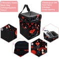 thumbnail image 2 of LOVE Foldable, with Lid, Leak-Proof, Hanging Storage Bag Car Trash Can - Car Garbage Can - Trash Can for Car, 2 of 6