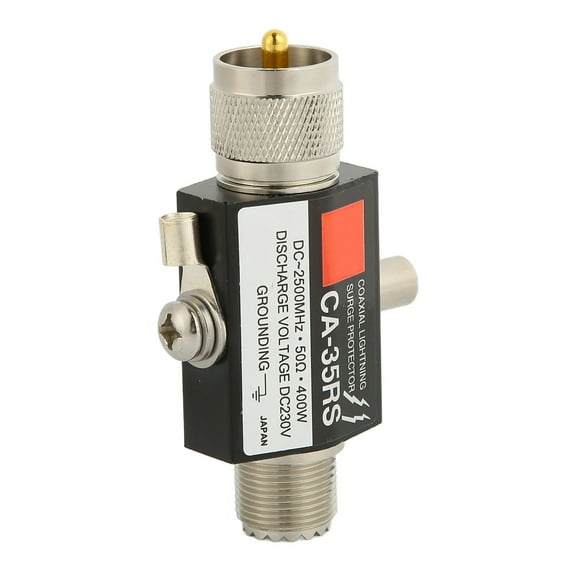 Pararrayos De Sobretensiones De Relámpagos Coaxiales UHF 400W Varón A Protector De Sobretensiones De Relámpagos Hembra Para Antena